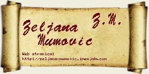 Željana Mumović vizit kartica
